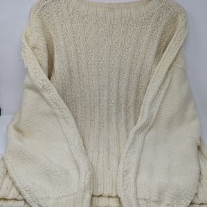 Knitted Off White Sweater